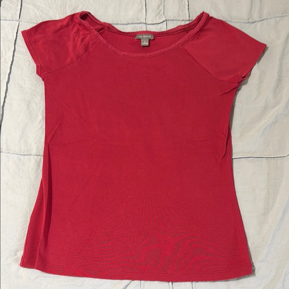 Fitted Flutter Sleeve T-Shirt